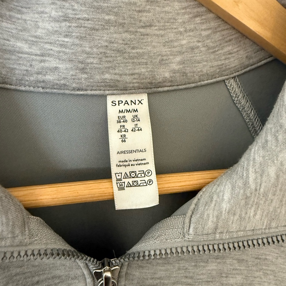 SPANX women’s  Zip-Up Gray Sweater
Size medium - Picture 2 of 2